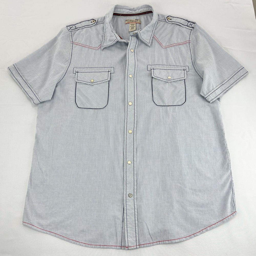 Vintage By Route 66 Short Sleeve Button Up